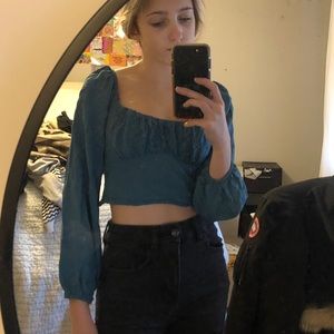 Pacsun cropped blouse